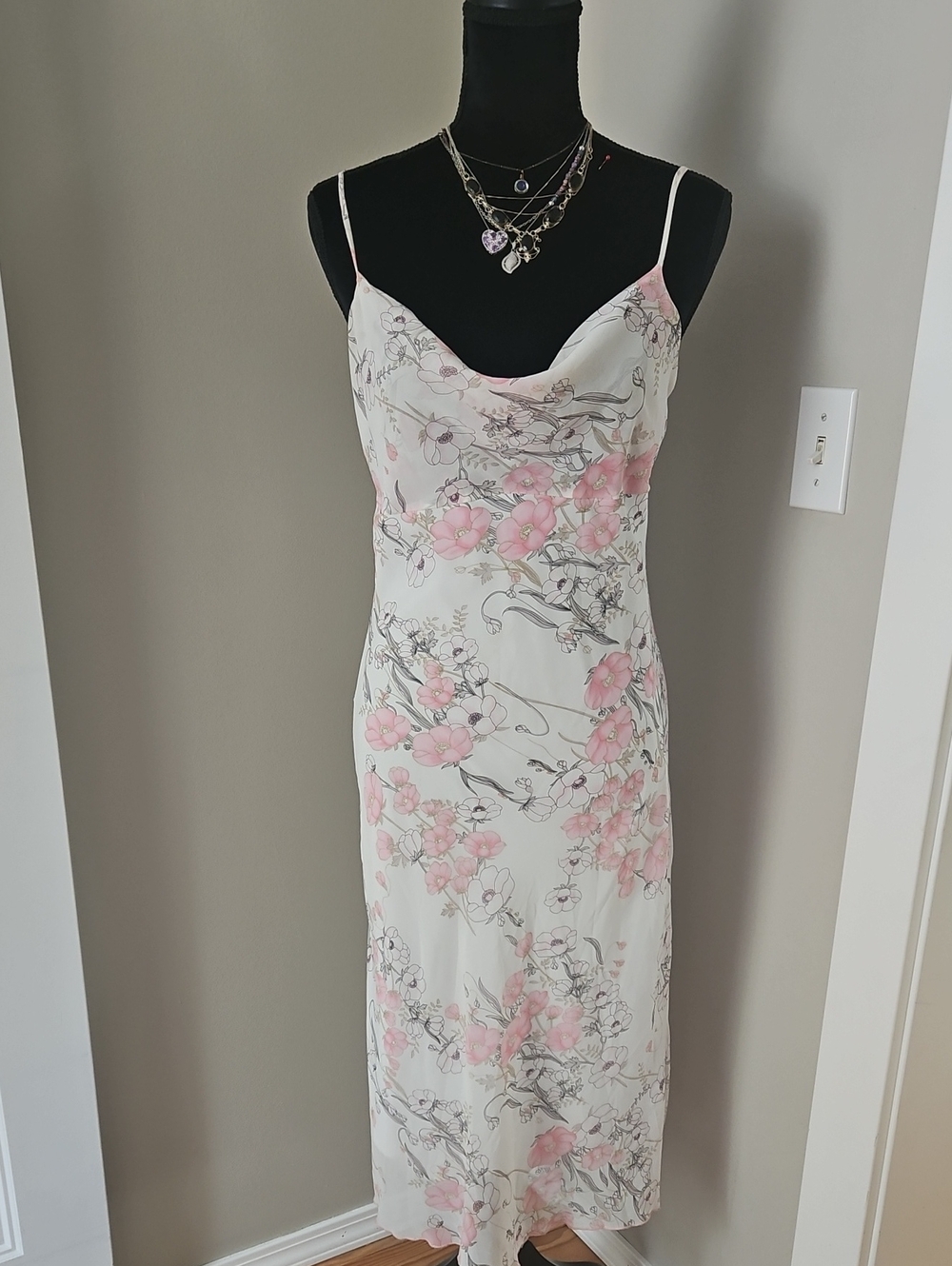 Floral Chiffon Slip Dress